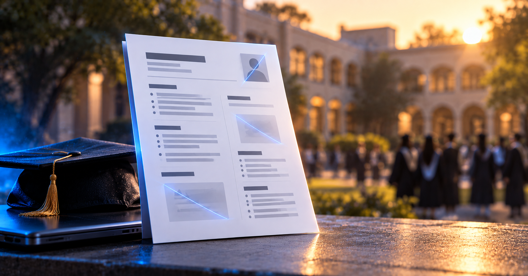 A clean one-page fresher resume layout with education, projects and skills sections
